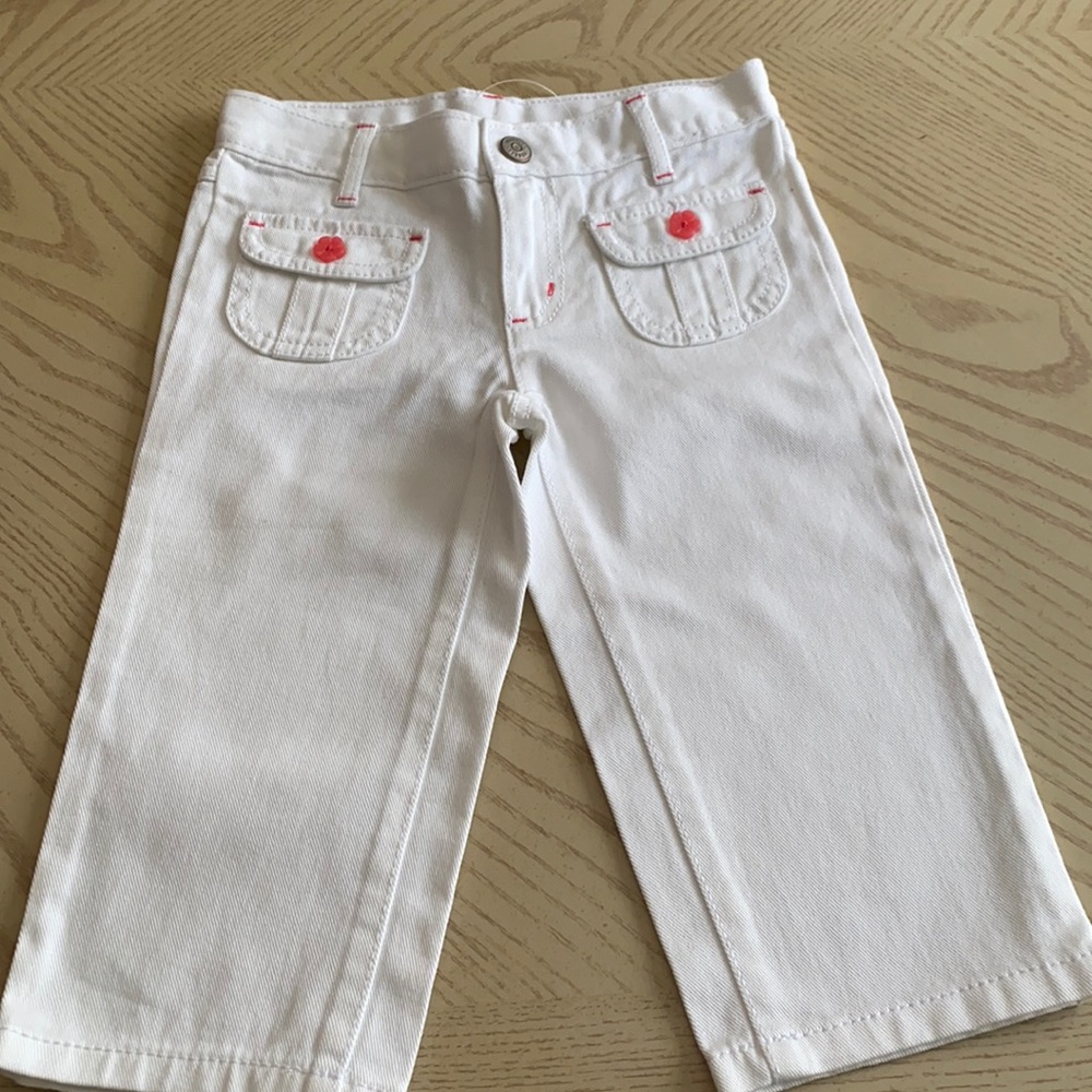 NWT Gymboree size 5 Girls white jeans.